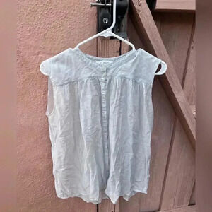 B.D. Baggies Button Up Cotton Tank Blouse